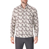 Men’s Long Sleeve Floral Print Modal Stretch Woven Sport Shirt