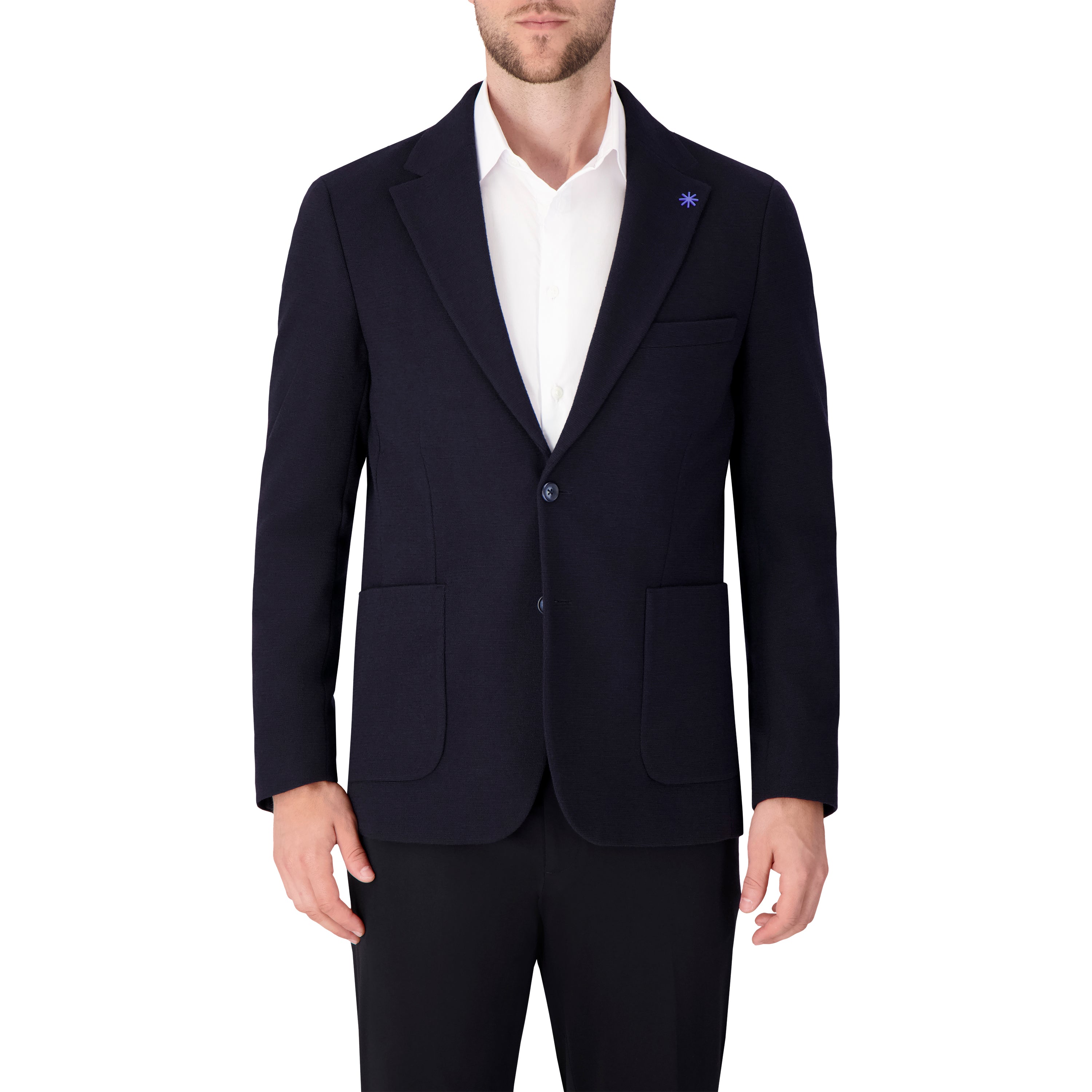 Lined 2 Button Front Patch Pocket Woven Jacket-Mens - 41REX2700R Lined 2 Button Front Patch Pocket Woven Jacket-Mens - 41REX2700R