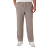 Men’s Solid Linen Blend Woven Pants With Elastic Waist