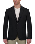 Modern Fit Performance Packable Woven Sport Coat in Black