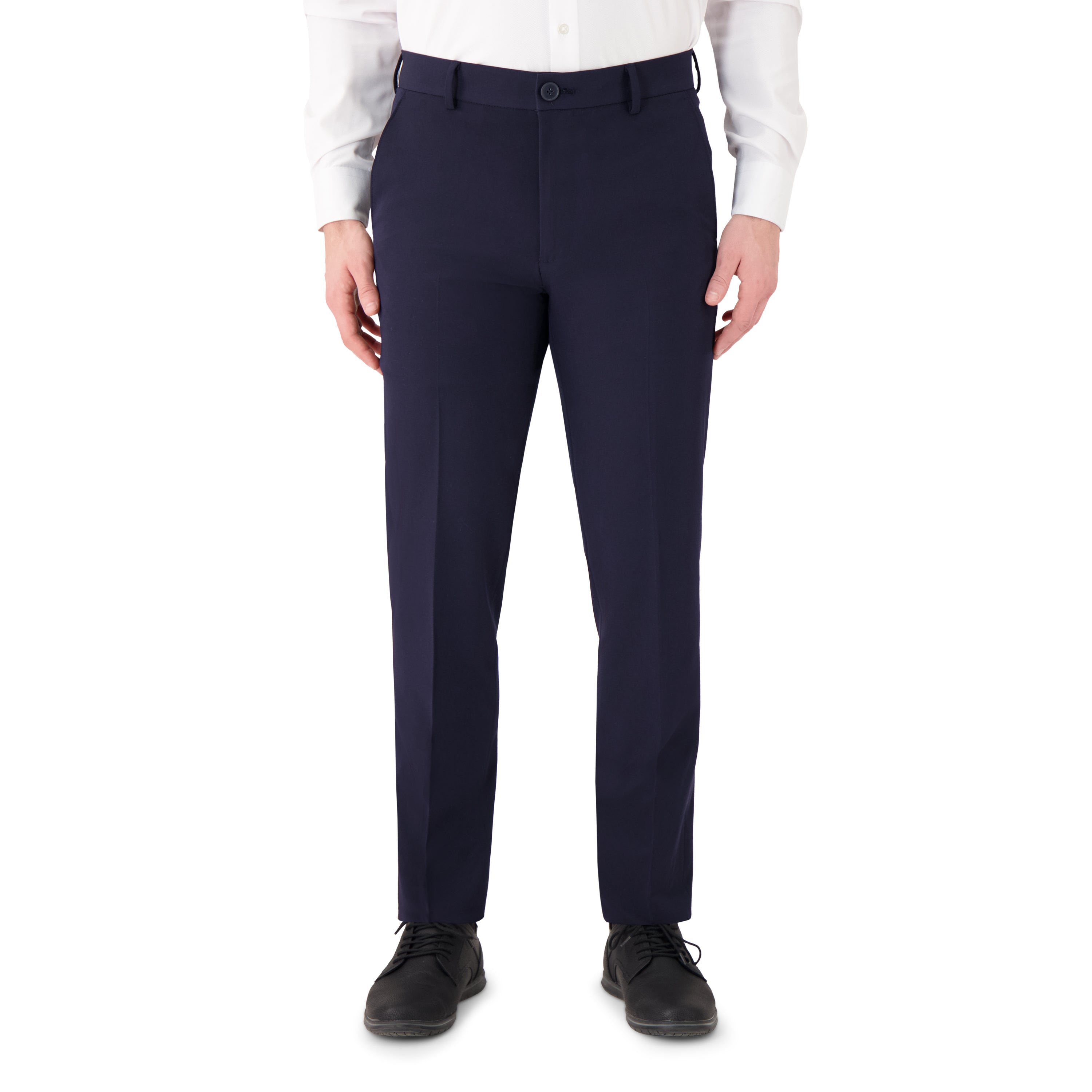 Men's Elastic Performance Woven Dress Pants With Stretch Fit Report Collection Men's Elastic Performance Woven Dress Pants With Stretch Fit Report Collection