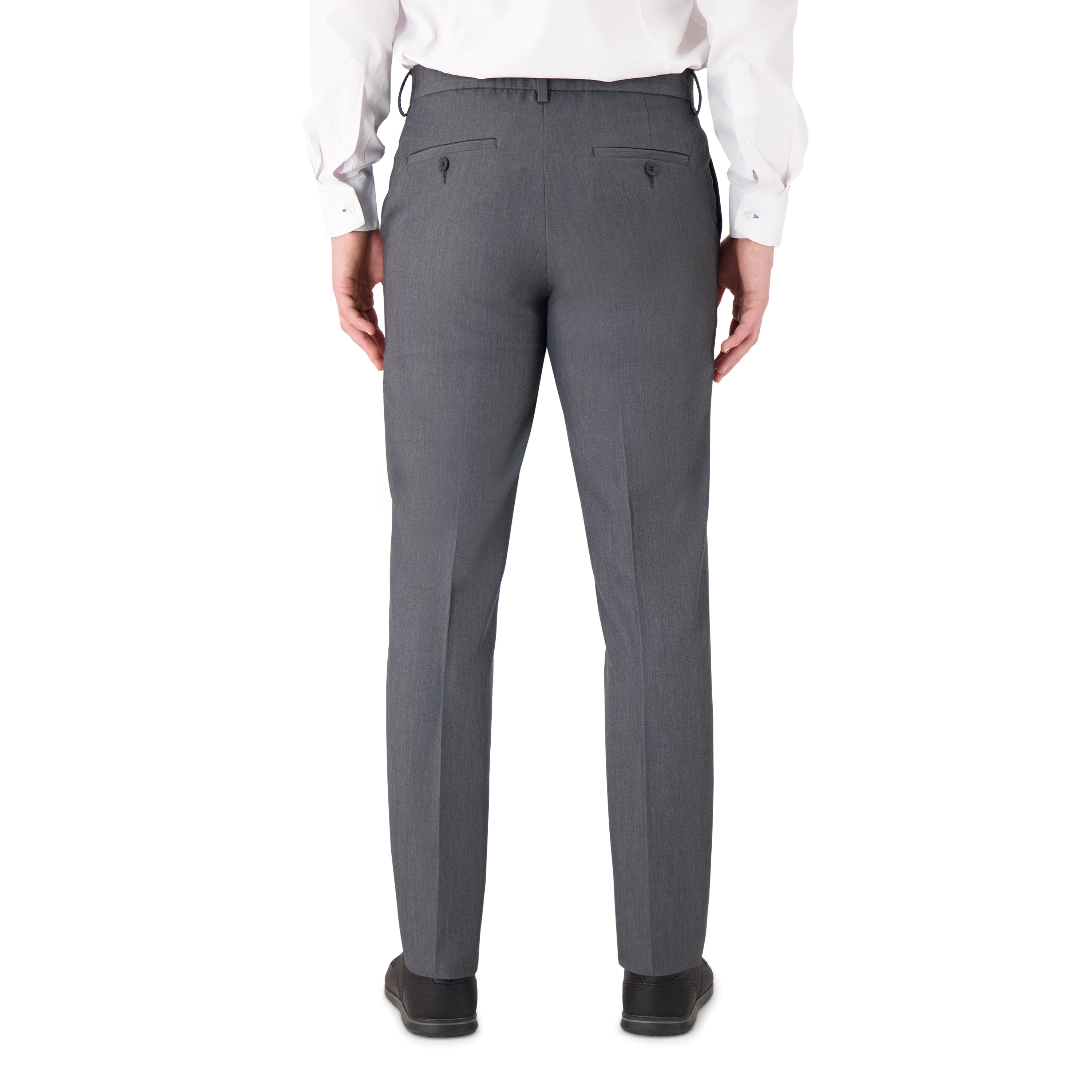Men’s Elastic Performance Woven Dress Pants With Stretch Fit