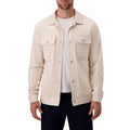 Snap Button Shacket With Patch Pocket Knit Jacket-Mens - 41RENO1715R15