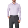 Men’s Lavender Geo Print 4-Way Stretch Long Sleeve Dress Shirt