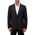 Single Breast Notch Collar Fully Lined Knit Jacket-Mens - 41RANDY0901R