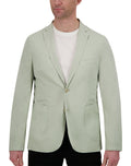 Modern Fit Single Breasted Unlined Garment Dyed Sport Coat in Light Khaki