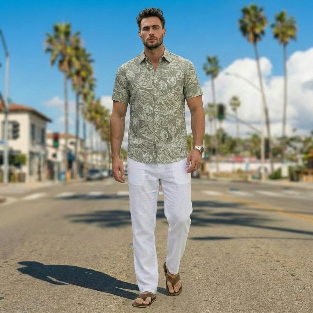 report collection dress shirts Report Collection Men's 4-Way Geometric-Print Button-Front Woven Dress Shirt - White