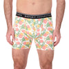 Model Front View of Boxer Underwear in Floral Print