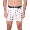 Model Front View of Boxer Underwear in Pineapple Print