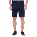 Model Front View of Cotton Stretch Anchor Print Chino Shorts in Navy