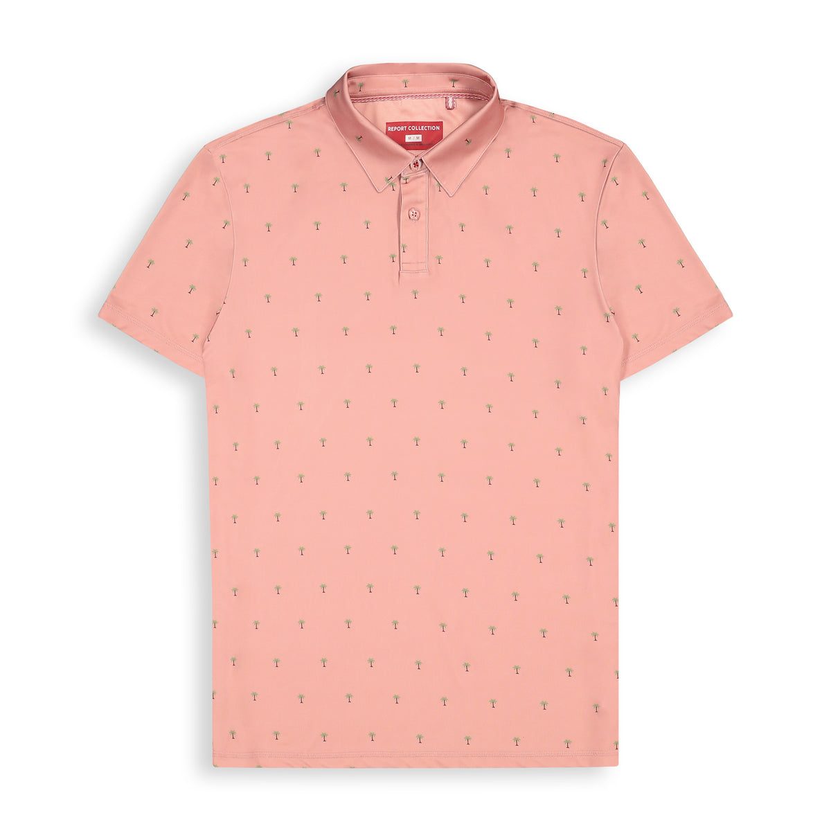 Pink Palm Tree Performance Polo