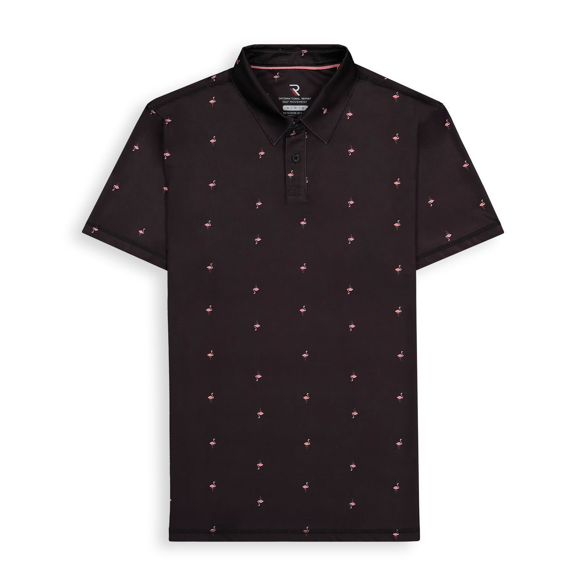 Black Flamingo Performance Polo