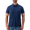 Navy Palm Tree Performance Polo