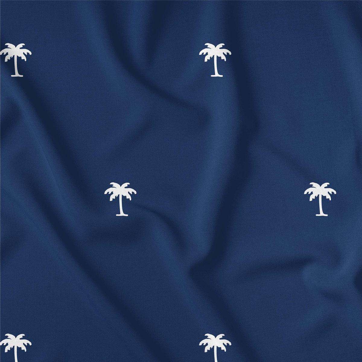 Navy Palm Tree Performance Polo