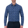 Navy Floral Performance Shirt