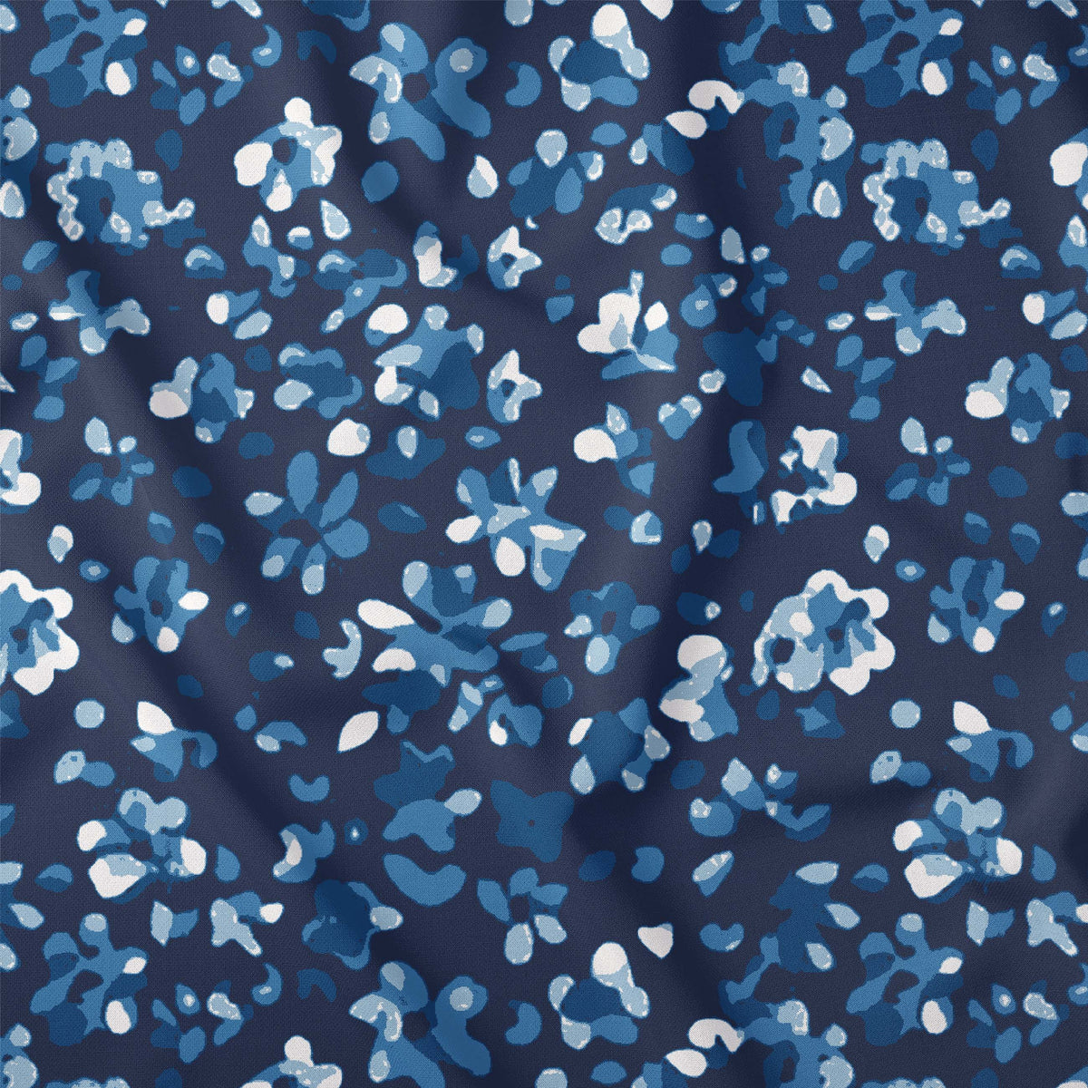 Navy Floral Performance Shirt