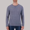 Long Sleeve Cotton/Poly Crew Neck Grindal Knit in Violet