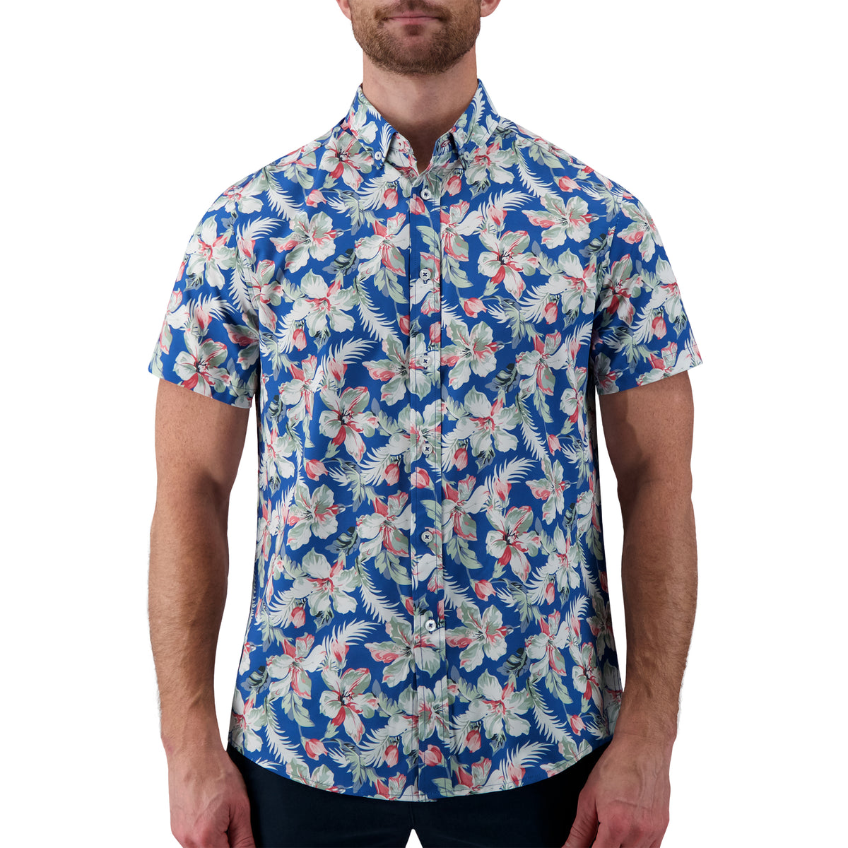Blue Floral Recycled Shirt