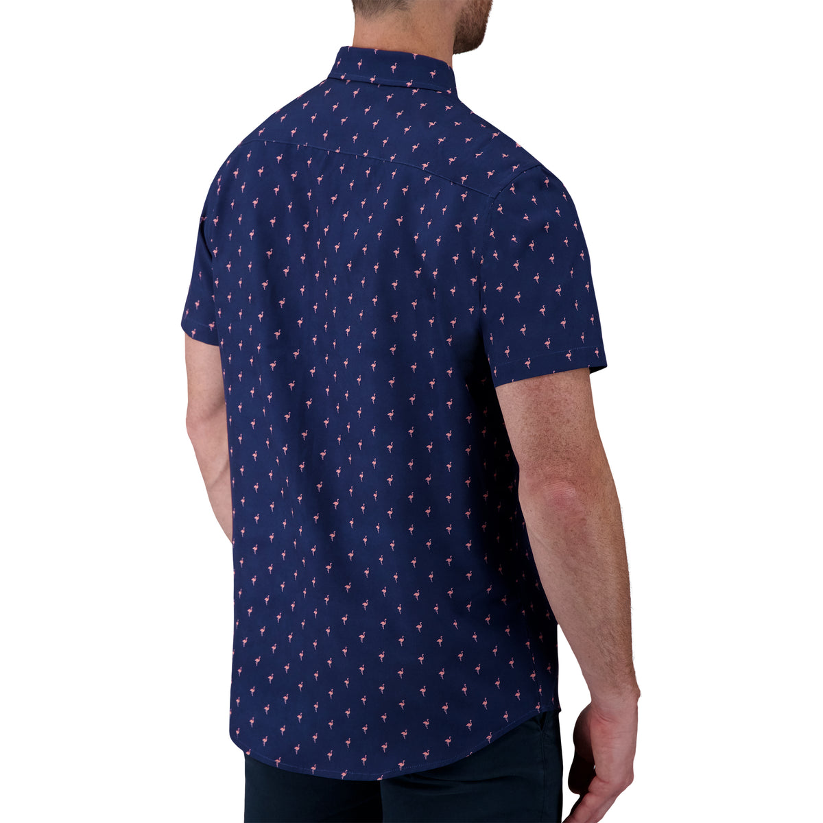 Navy Flamingo Recycled Shirt