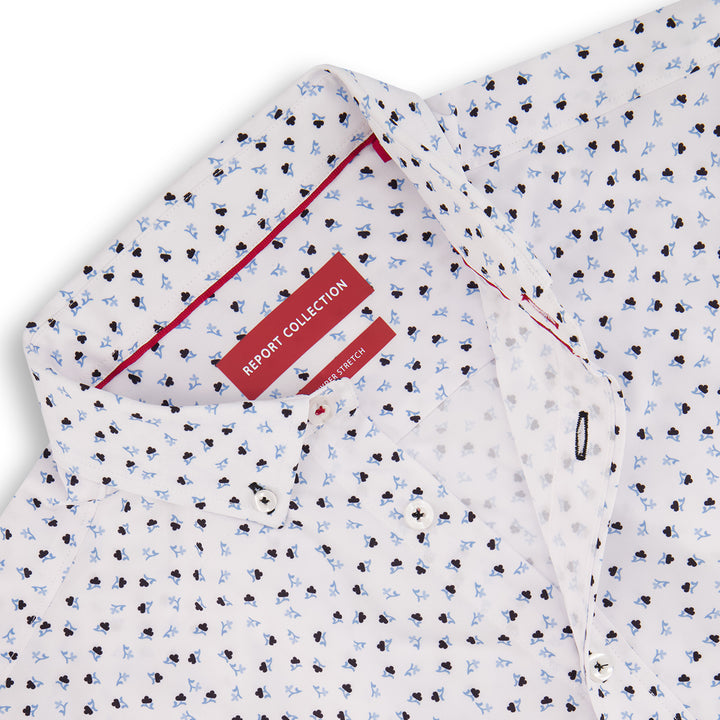 White Floral Recycled Shirt