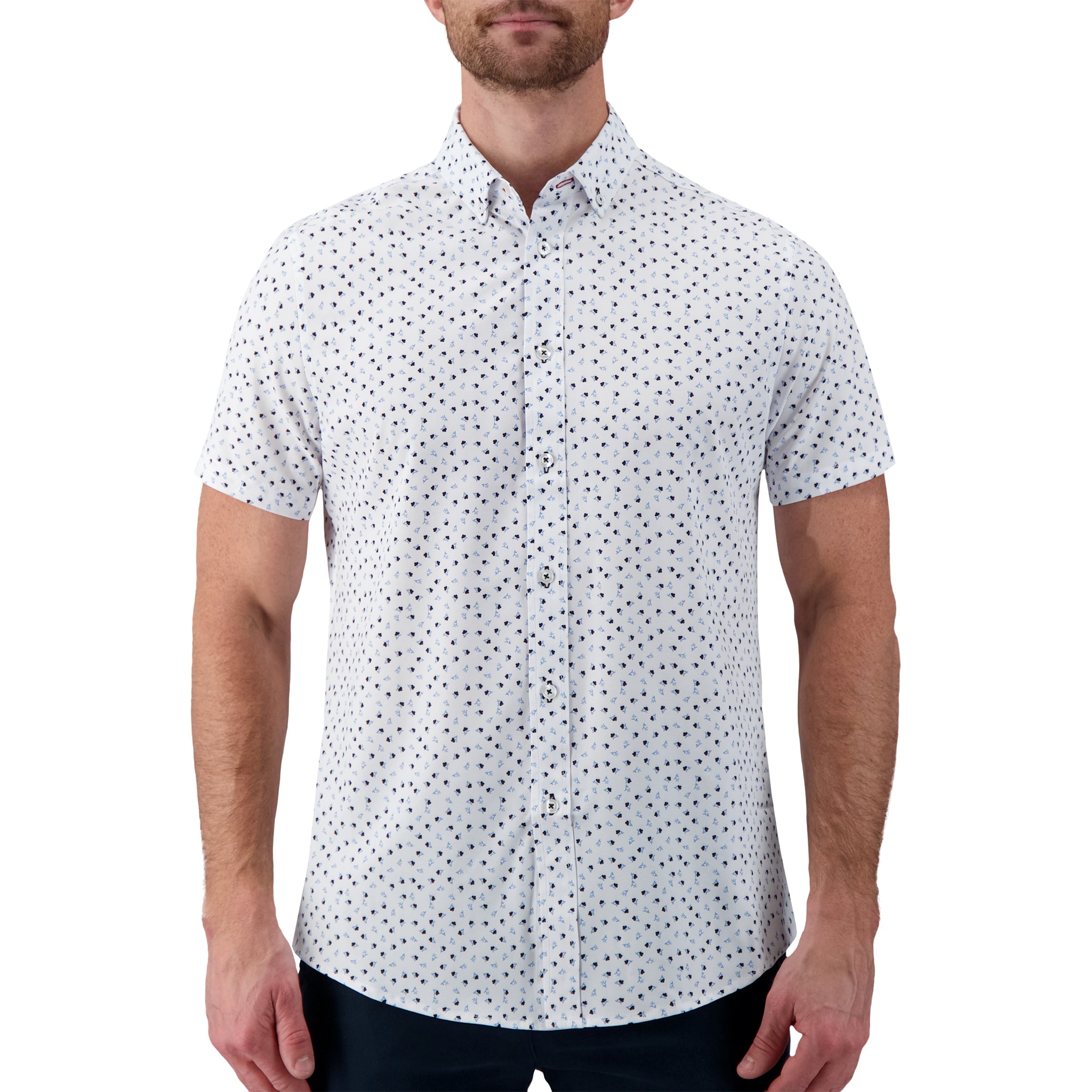 White Floral Recycled Shirt