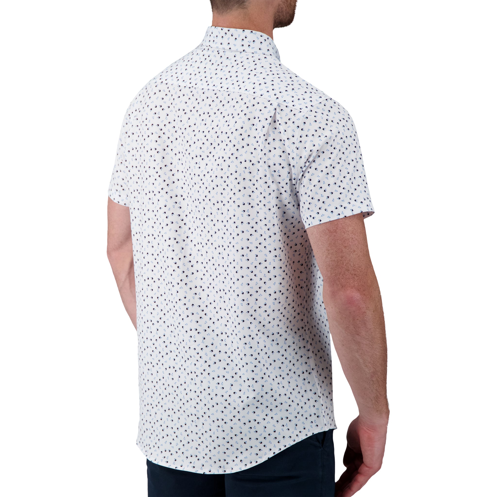 White Floral Recycled Shirt