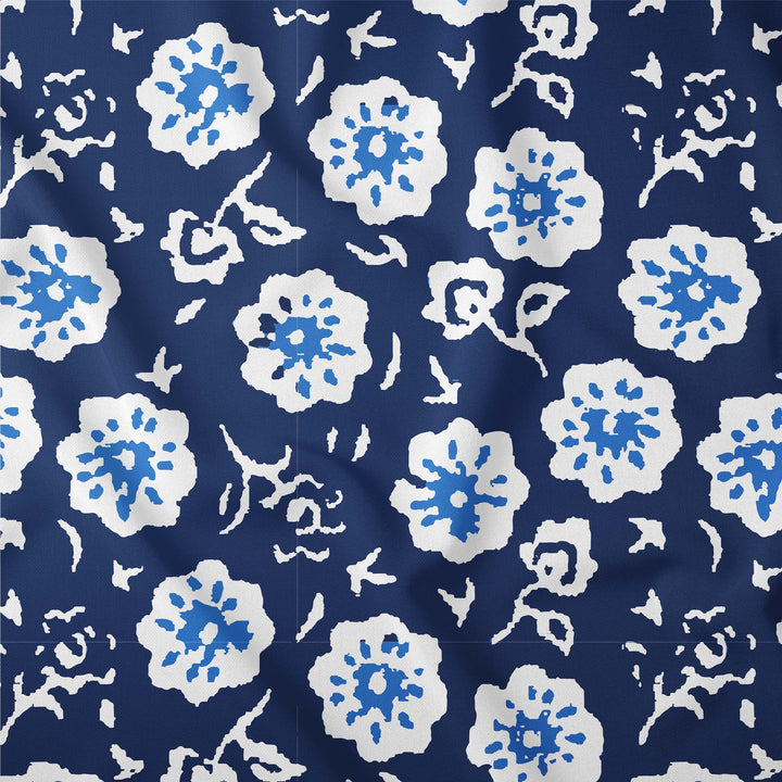 Navy Floral Recycled Shirt