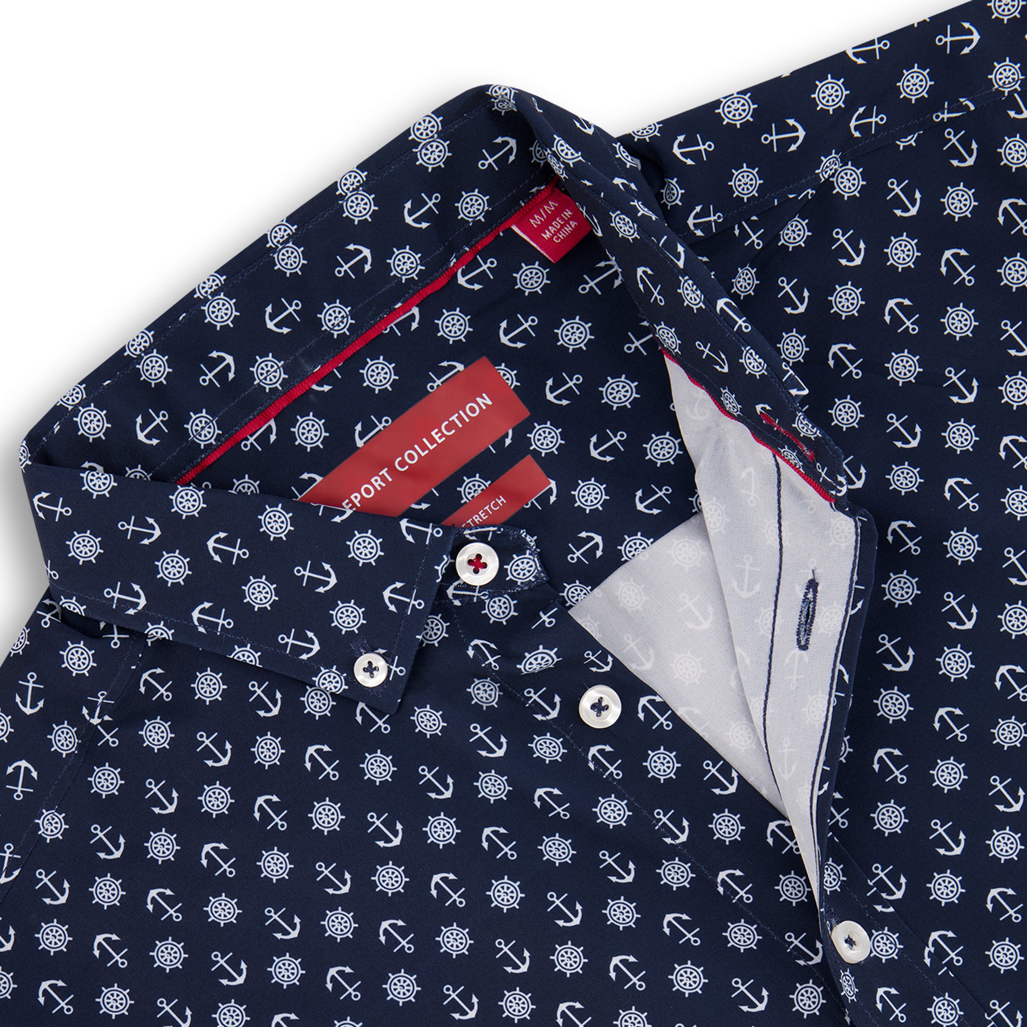 Navy Anchor Recycled Shirt