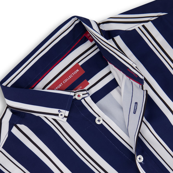 Navy Stripe Recycled Shirt