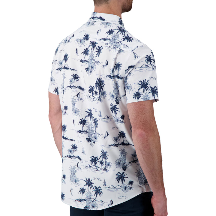 White Palm Tree Recycled Shirt