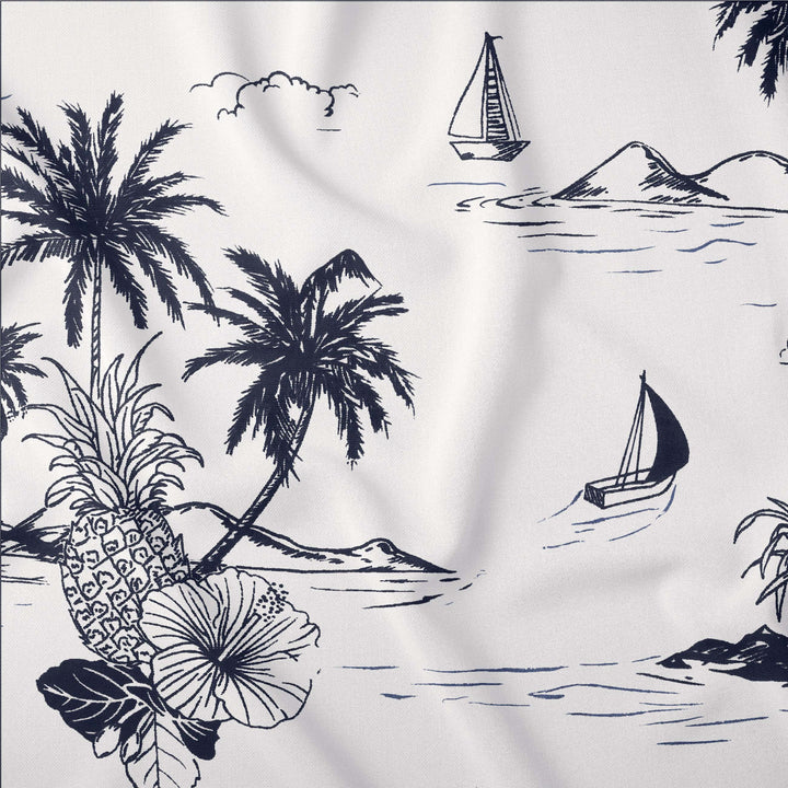 White Palm Tree Recycled Shirt