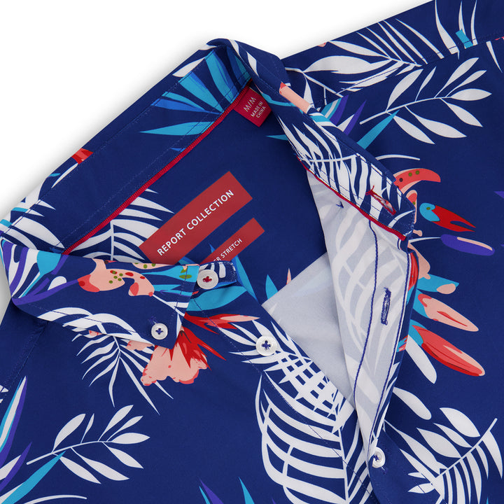 Blue Floral Recycled Shirt