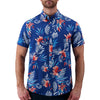 Blue Floral Recycled Shirt
