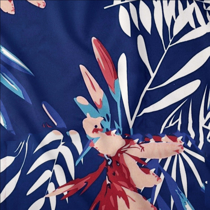 Blue Floral Recycled Shirt