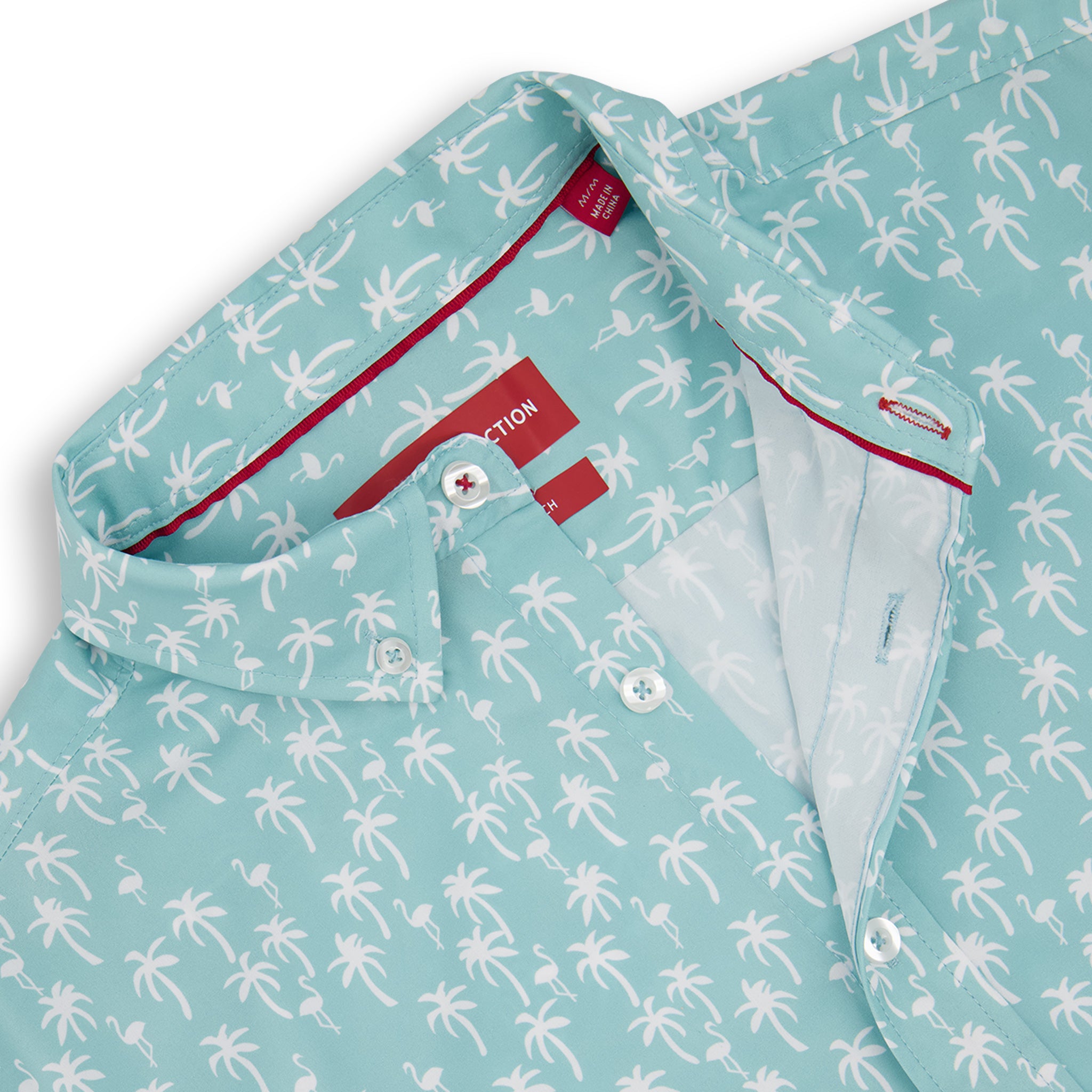 Seafoam Blue Palm Tree Recycled Shirt