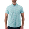 Seafoam Blue Palm Tree Recycled Shirt