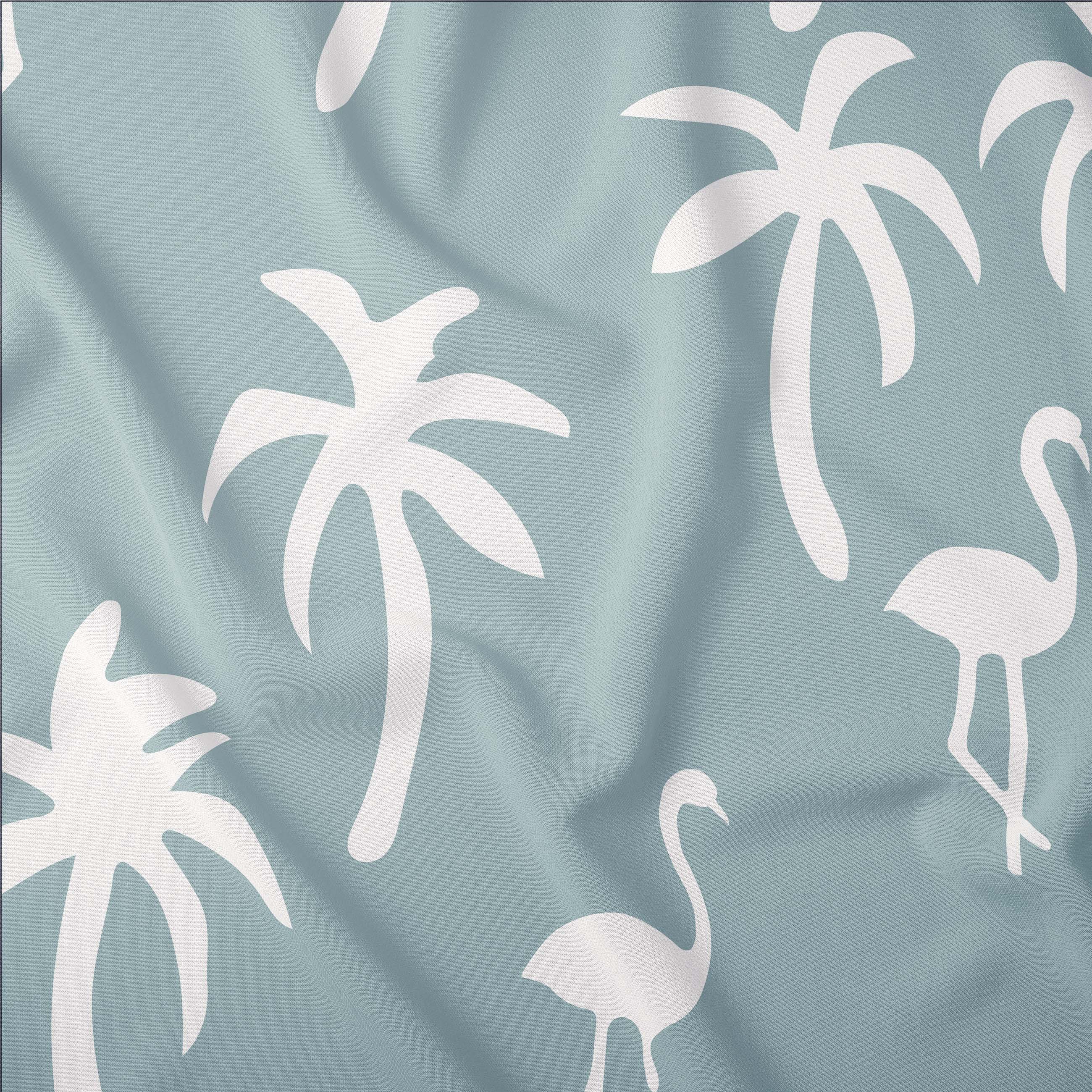 Seafoam Blue Palm Tree Recycled Shirt