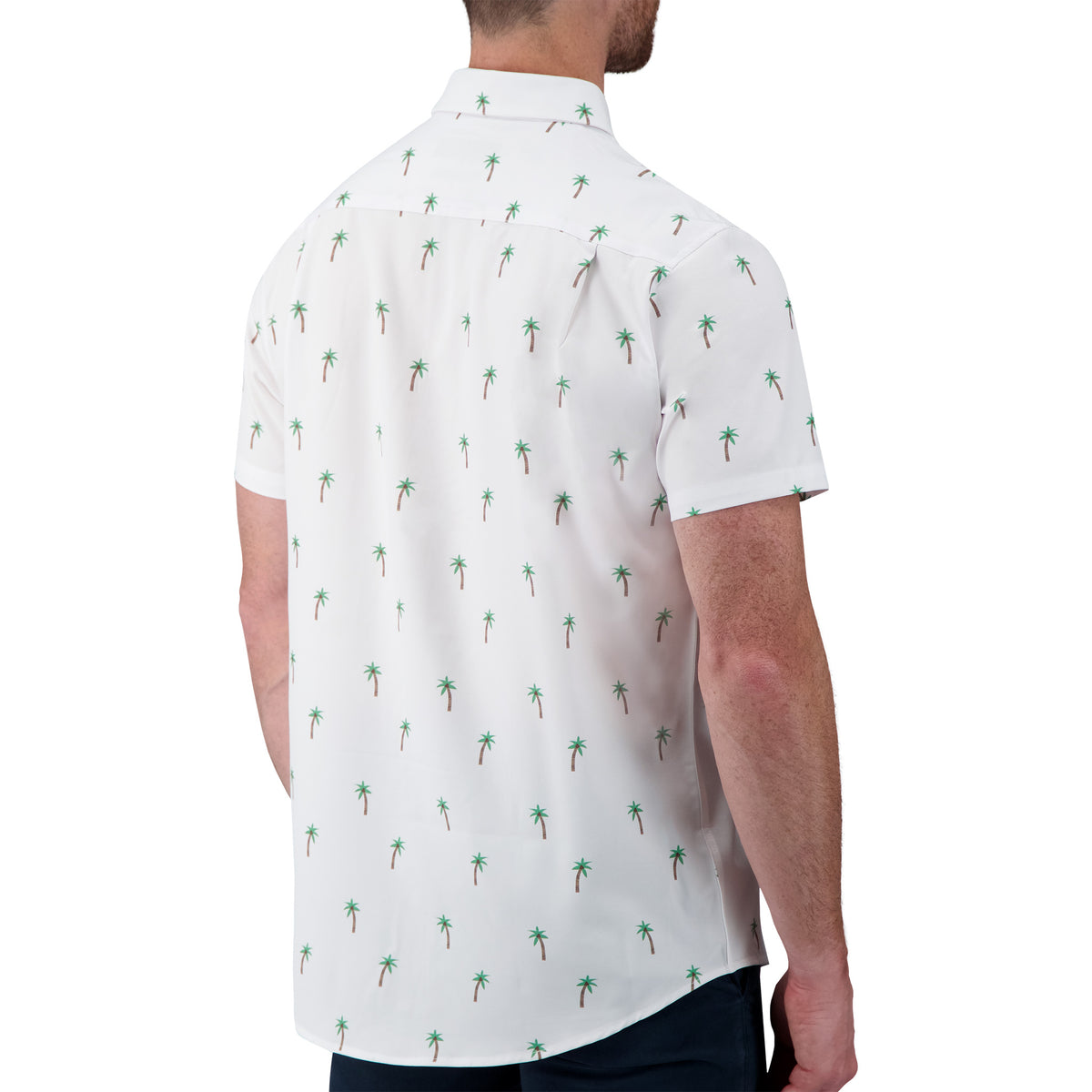 White Palm Tree Recycled Shirt