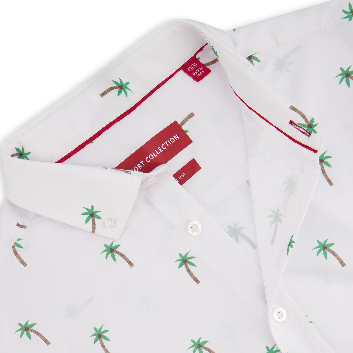 White Palm Tree Recycled Shirt
