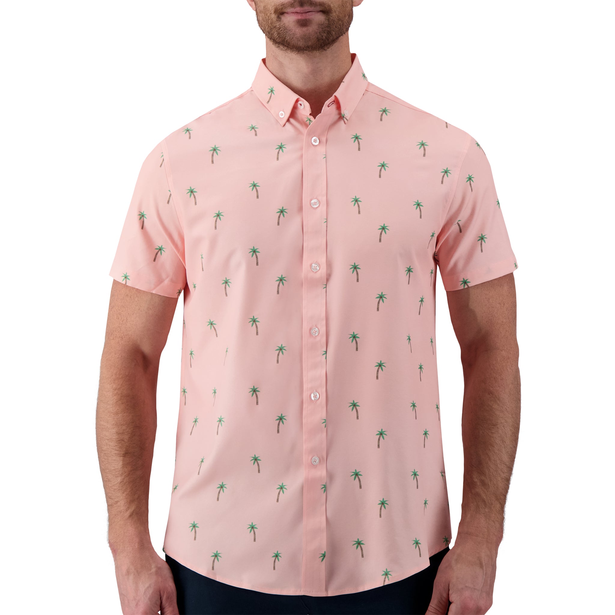 Coral Pink Palm Tree Recycled Shirt