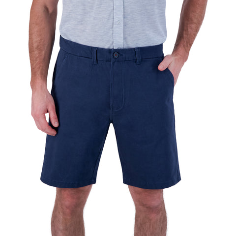 Navy Twill Chino Shorts